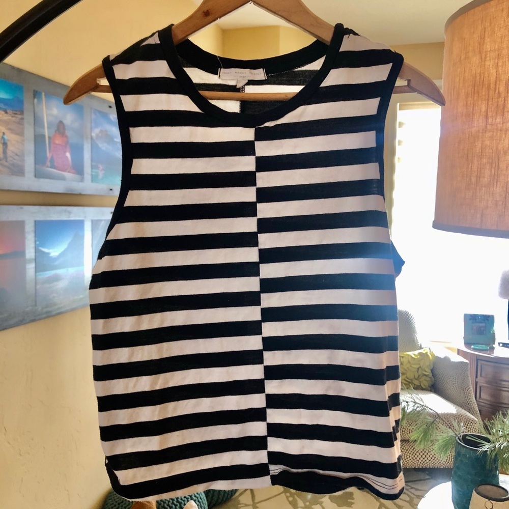 urban outfitters Black and White Paris Top